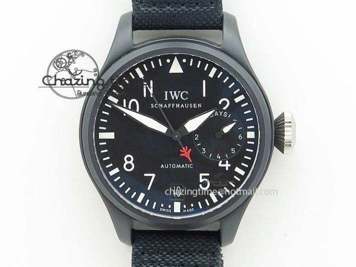 MIROTIME 0131 UrbanStyle Mark XVIII IW327012 SS M+F 1:1 Best Edition White Dial on Black Leather Strap A 7054